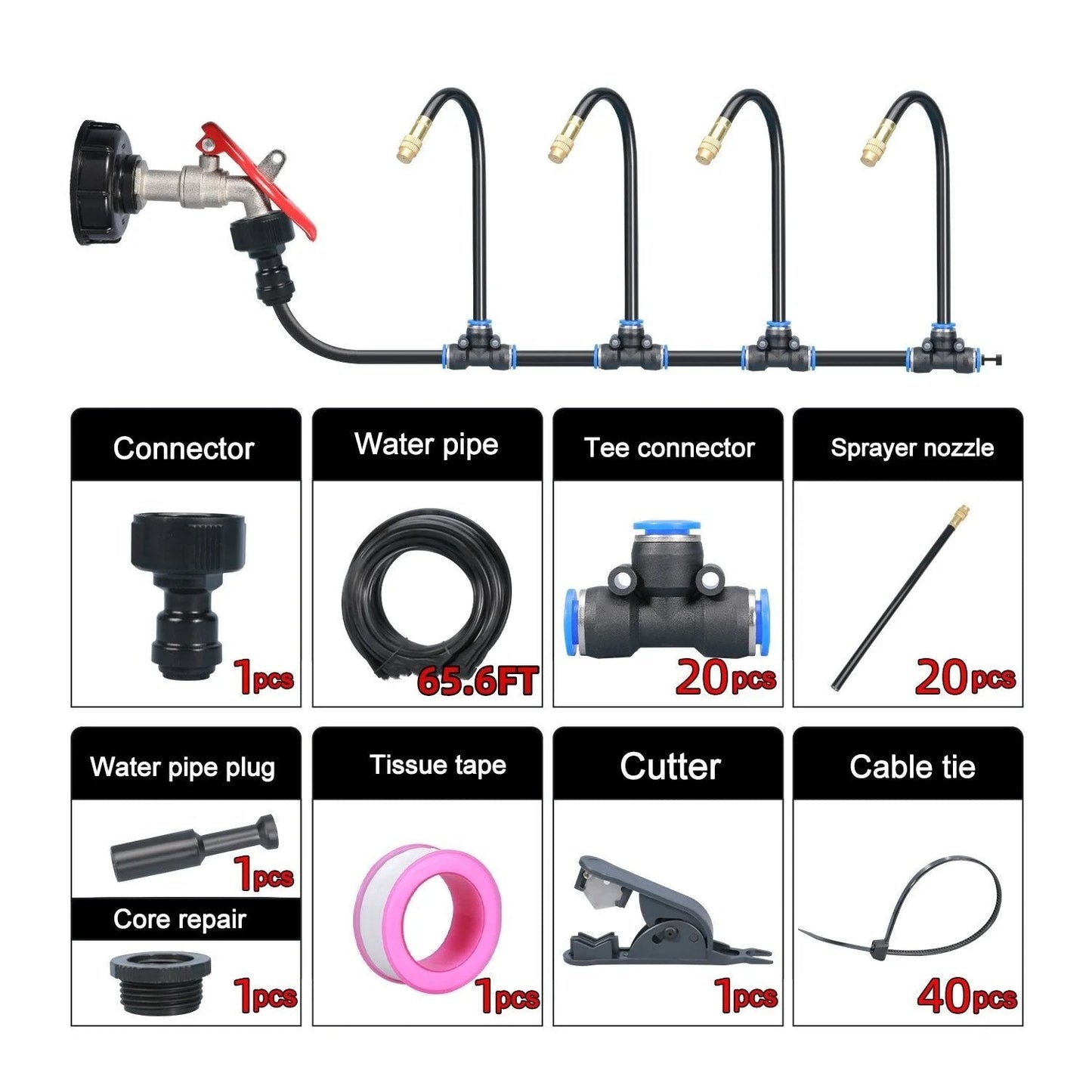 🔥 Last Day 50% OFF – 360° Curved Garden Automatic Irrigation System 🚿🌿