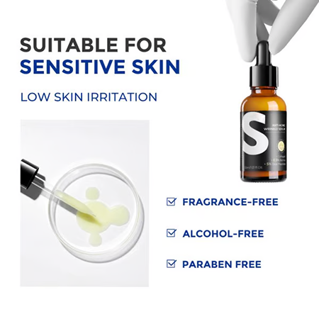 Retinol & Peptide Anti-Aging Wrinkle Serum, Brightening Serum for Fine Lines