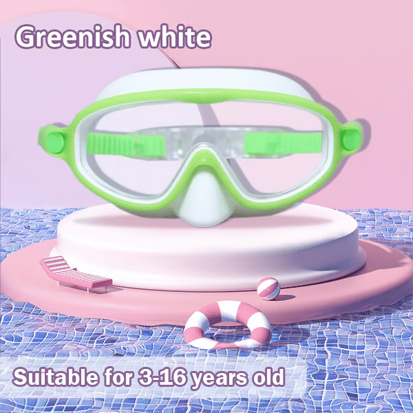 🏊♀️Summer Sale is ON! Up to 60% OFF🏊♀️-HD children's large frame waterproof and anti-fog swimming goggles