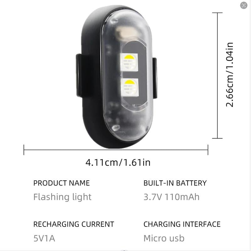 RGB Led Aircraft Strobe Light(Remote Wireless )