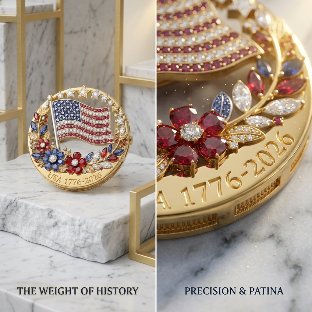 🎉 BOGO Alert! 250th Anniversary USA Enamel Brooch Pin 🇺🇸