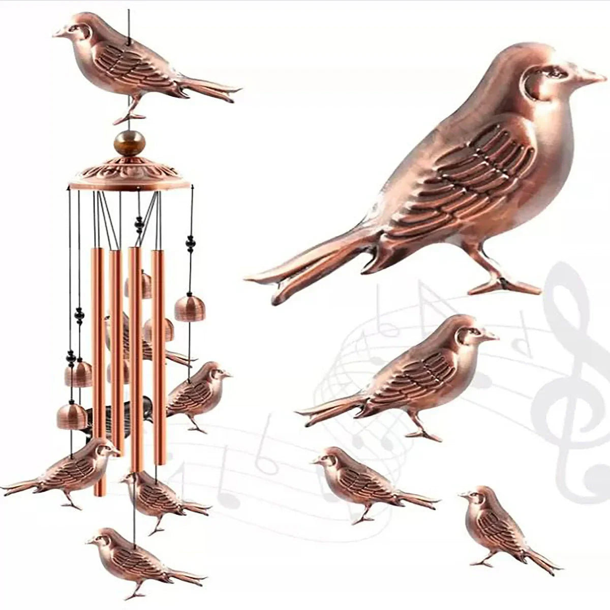 ๐ Pure Hand-made Copper Wind Chimes