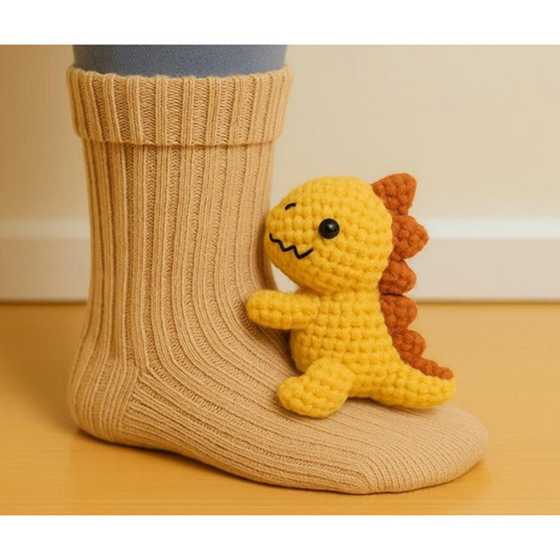 Cozy 3D Knit Spirit Animal Socks, Express Yourself in Comfort💝