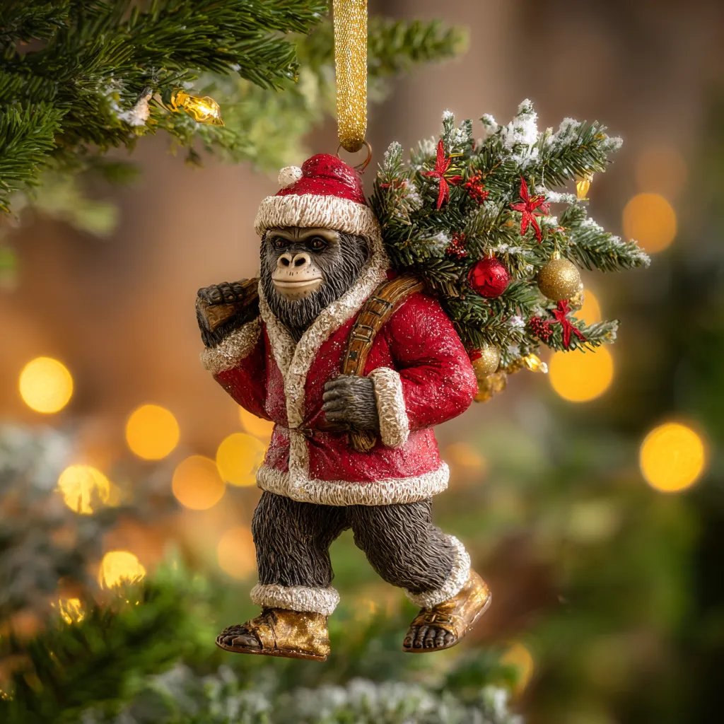 🎄👣Last Day 49% OFF - 2026 Wildlife Wonders CollectionTM Bigfoot Ornament(2D)🌟