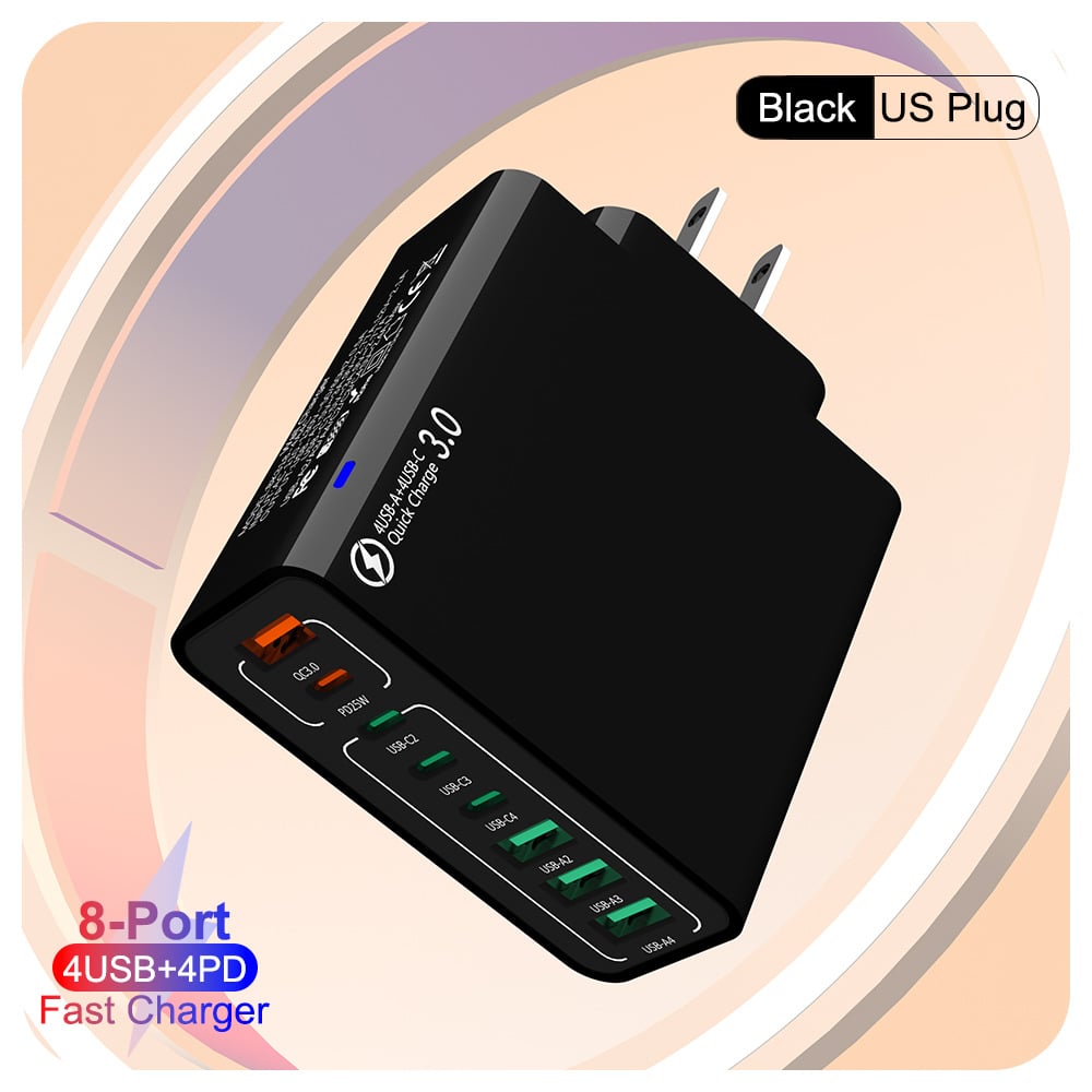 π₯8 in 1 Waterproof Ports USB Fast Charger
