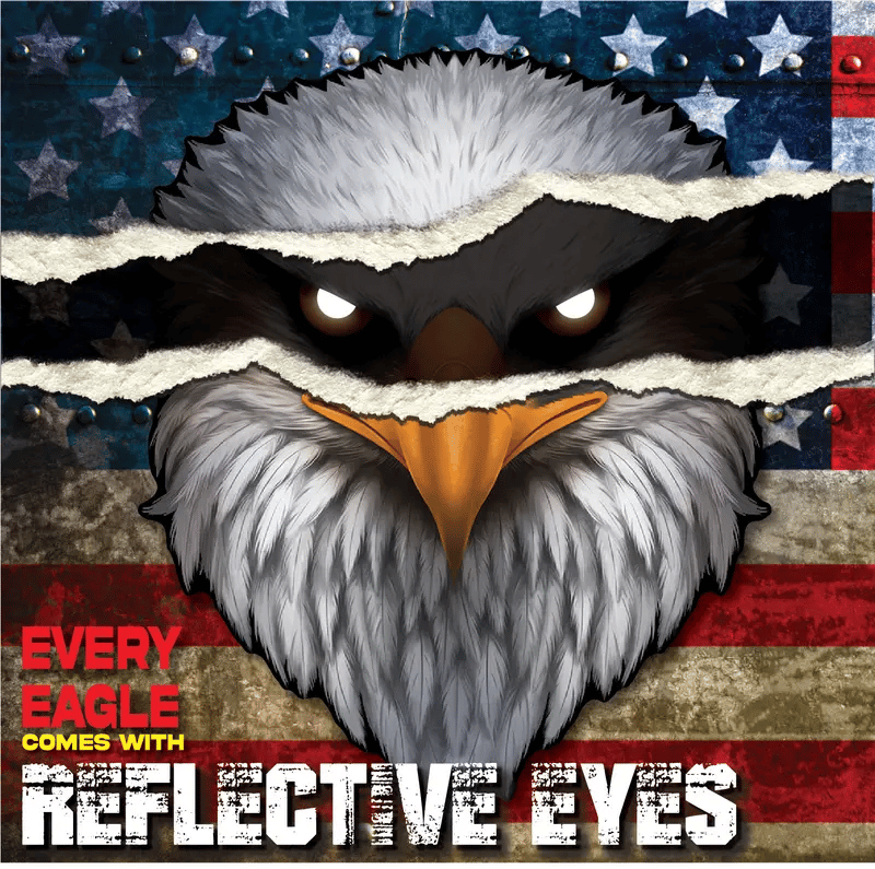 Reflective Eagle Eyes Decal 🦅 Bold & Patriotic