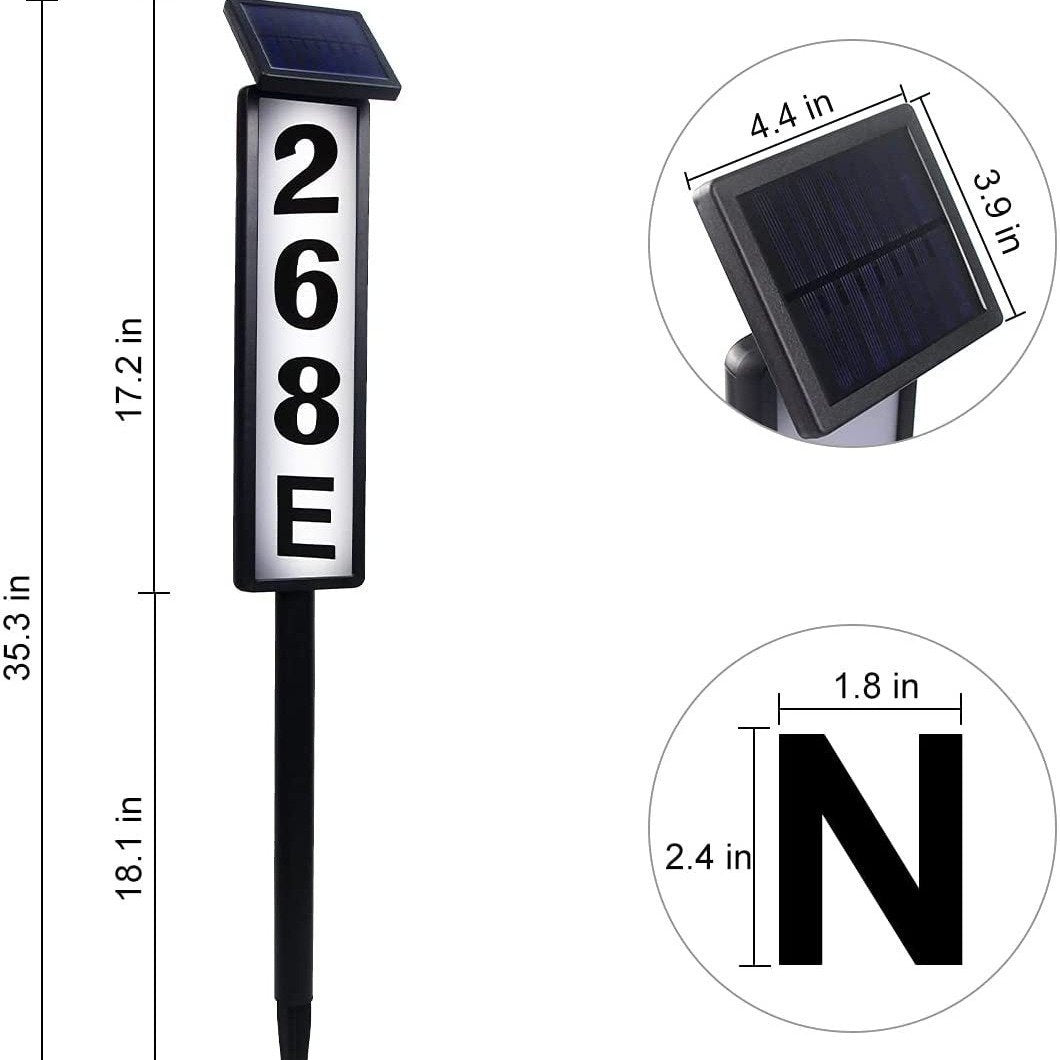 🎁49%OFF- 🌞Solar Address Sign - 🚚Make you never miss a delivery again