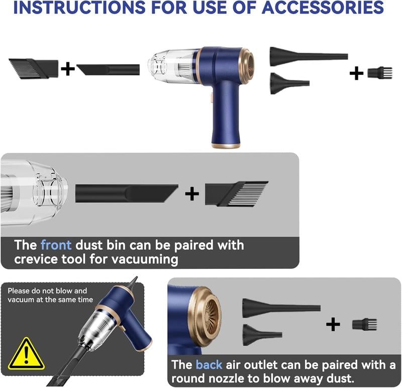 2-in-1 Handheld Cordless Home Vacuum Cleaner Car Cordless Vacuum Cleaner