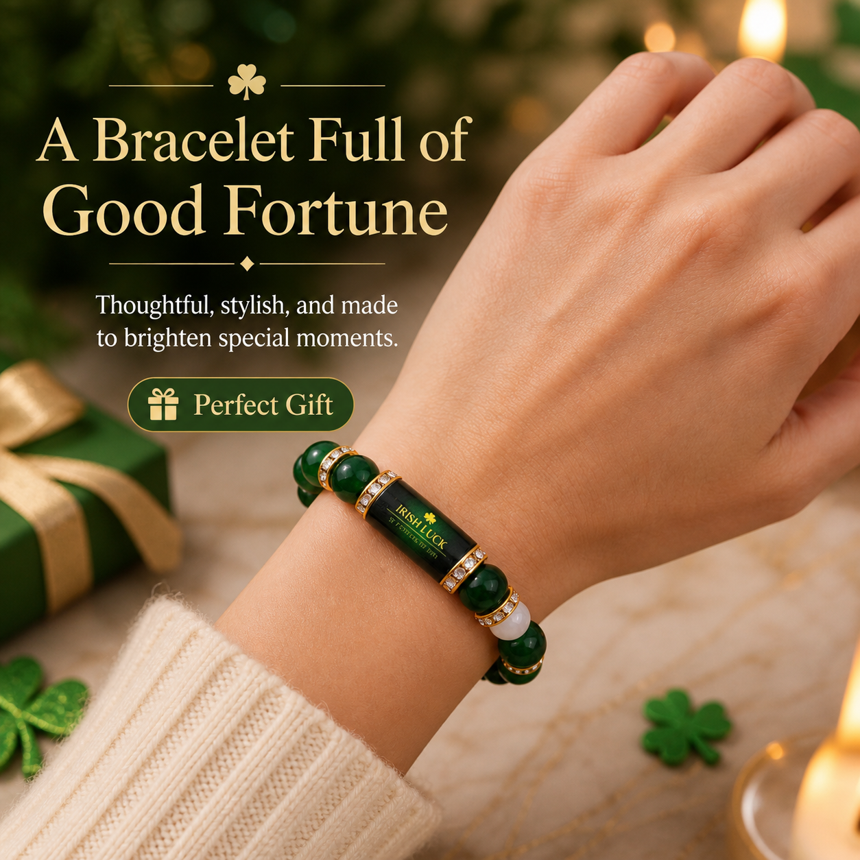 Irish Lucky Saint Patrick's Day Bracelet Attracts Wealth and Good Fortune-YAO