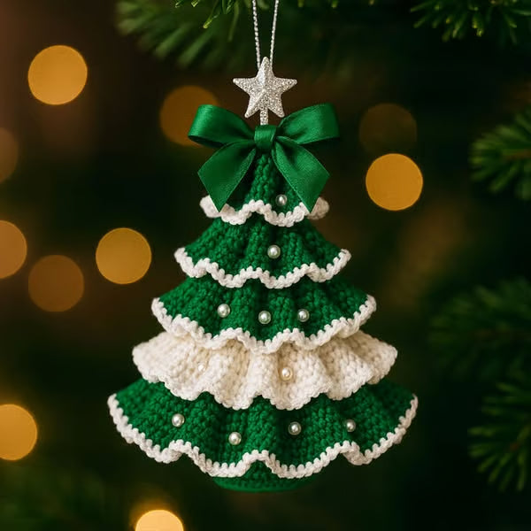 🤚🎁DIY Crochet Christmas Tree Kit – Handmade Holiday Decoration Set