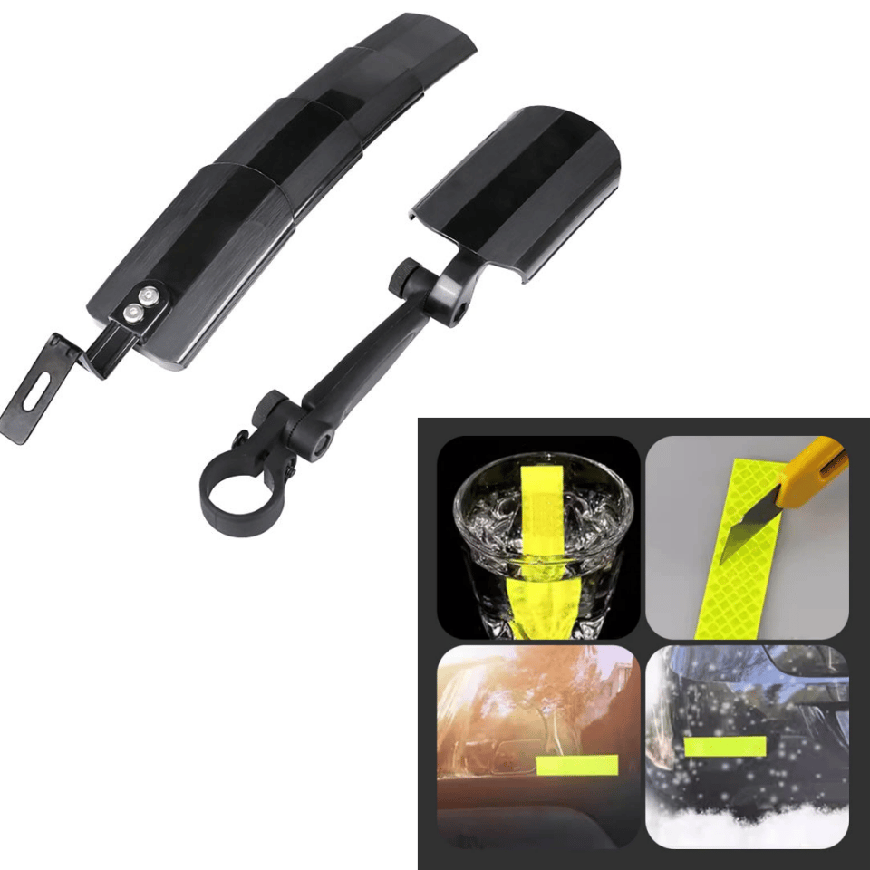 🔥 Last Day Deal: Retractable & Adjustable Bicycle Mudguard Set