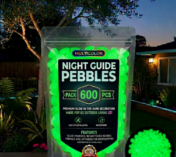 🎁Hot Sale- 2026 Colorful Glow-in-the-Dark Garden Stones Night