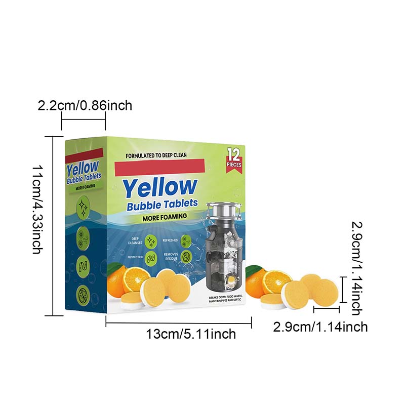 🏆Flash Sale⚡2K+ SOLD! Almost Gone💥12PCS Garbage Disposal Cleaner & Deodorizer Tablets