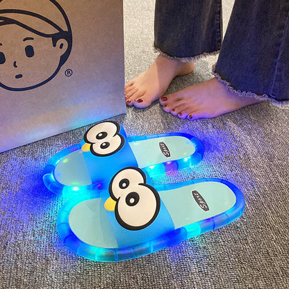 🔥Last Day Sale 60% OFF⏰🩴👀Cute slippers with cartoon motifs that glow👣🎁