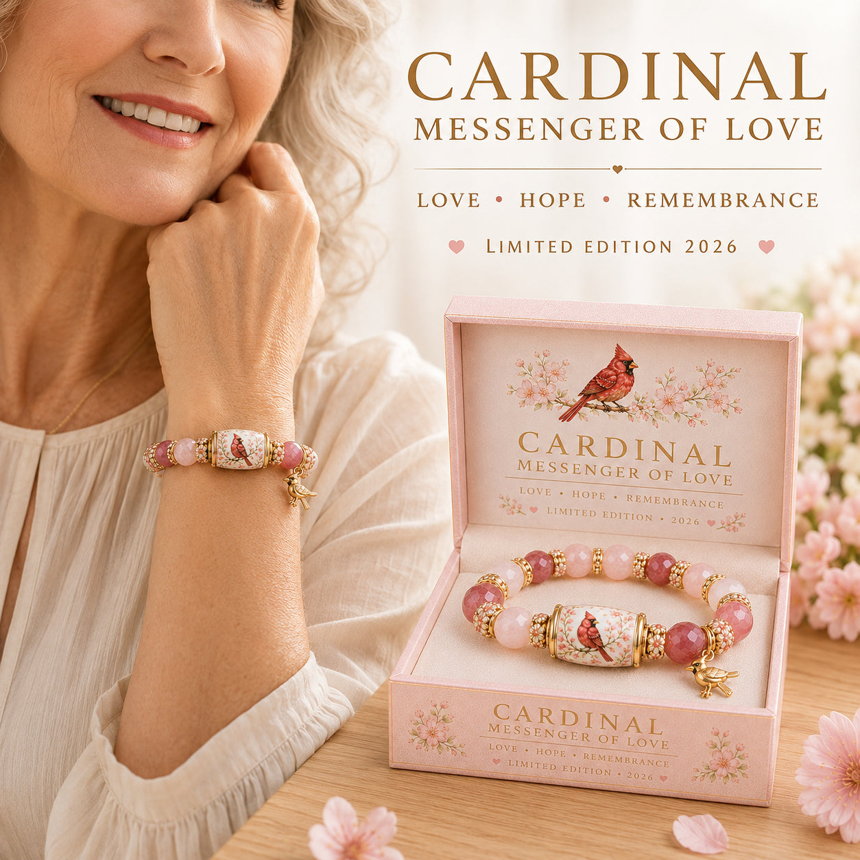 🐦 Love, Peace & Spring Blessings 💖 | 2026 Limited Edition Handmade Bracelet