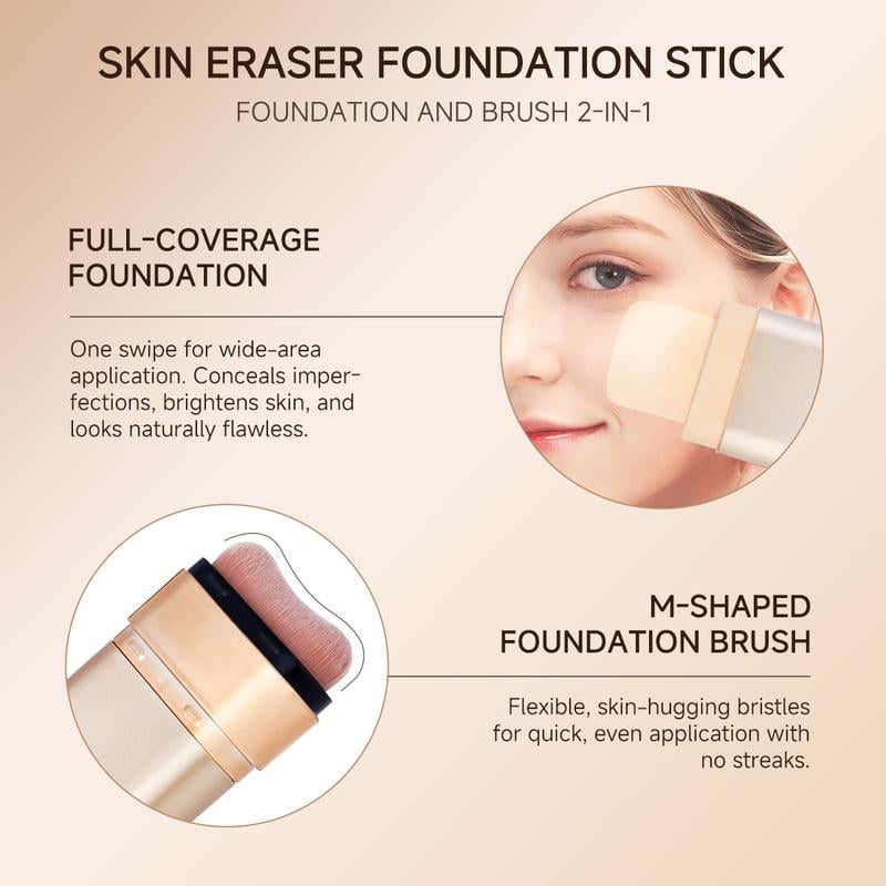 ✨ Buy 1 Get 1 FREE — Luminous Dual-Ended Concealer & Foundation Stick 💖