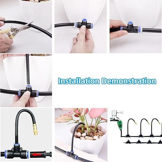 🔥 Last Day 50% OFF – 360° Curved Garden Automatic Irrigation System 🚿🌿