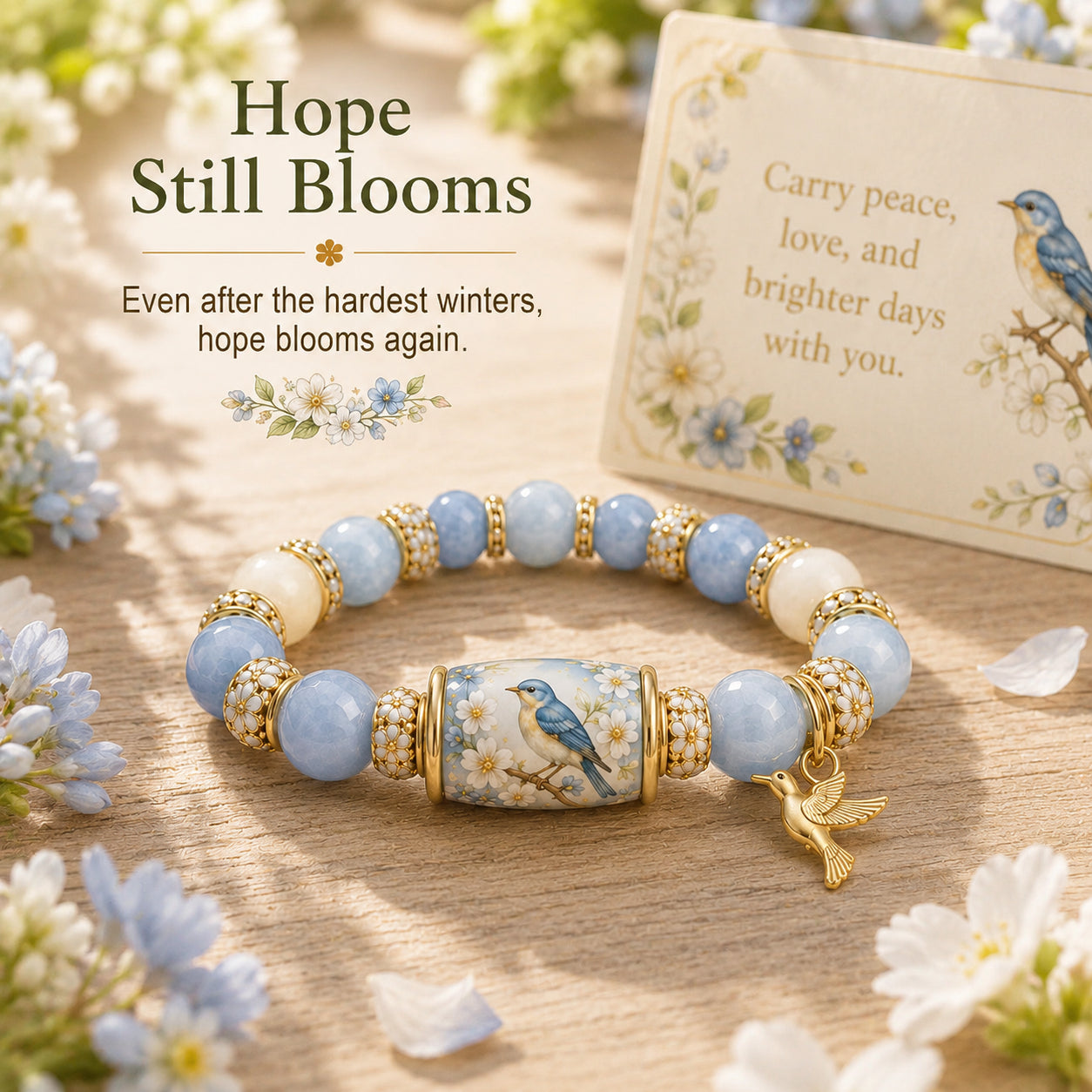 🐦 Love, Peace & Spring Blessings 💖 | 2026 Limited Edition Handmade Bracelet