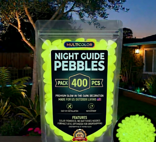 ⏰Hot Sale- 2026 Colorful Glow-in-the-Dark Garden Stones Night