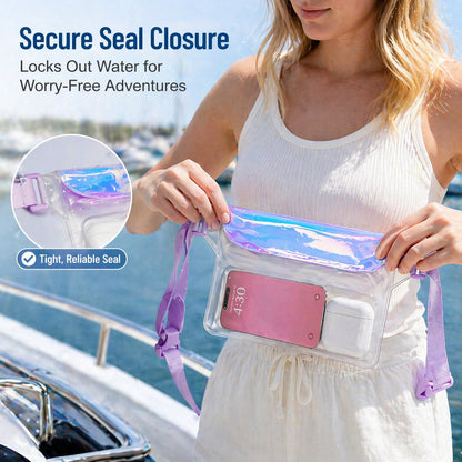 🌓 49% OFF-🌊 Clear Waterproof Fanny Pack 2-Pack –Secure, and Ready for All Your Water Activities