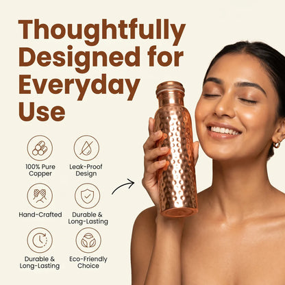 ✨Himalayan Ayurvedic Copper Water Bottle – 50% OFF Today