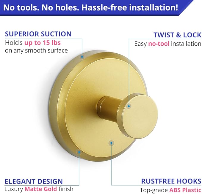 Upgraded Suction Cup Hooks