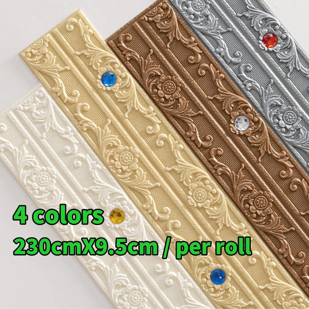 🏡Flexible Peel & Stick Decorative Trim – Wall, Ceiling & Cabinet Molding
