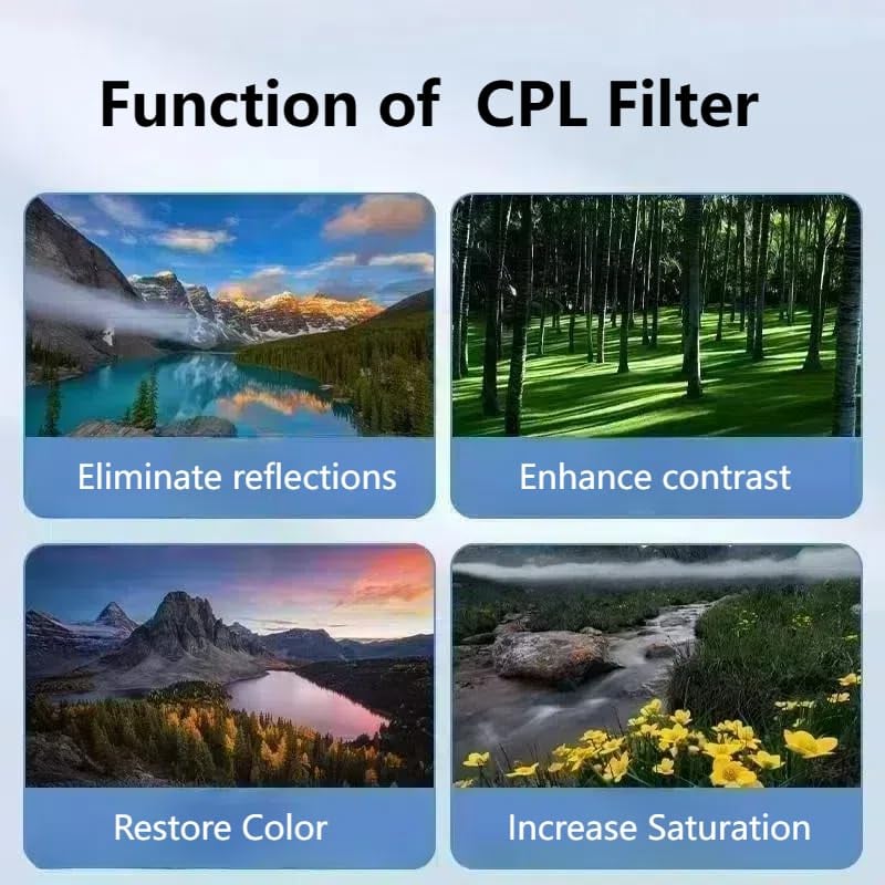 📸 52mm CPL Polarized Lens for Smartphones