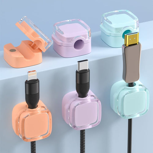 🔥HOT SALE 49% OFF- Magnetic Cable Clips - 6-Pack Crystal Multicolor