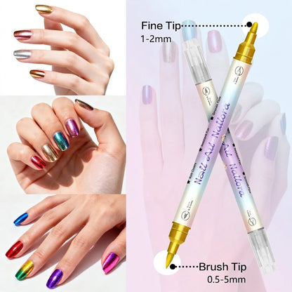12/24 Colors Nail Art Pens – DIY 3D Nailora for Drawing, Dotting & Manicure