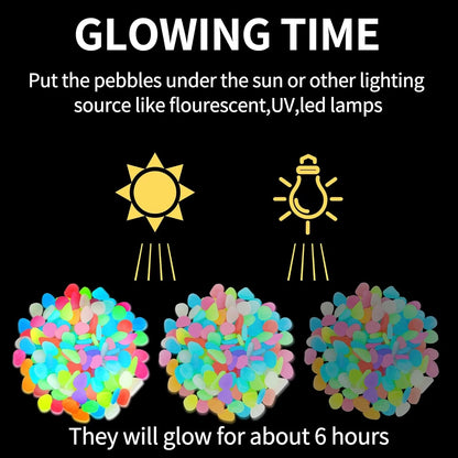 💥LAST DAY SALE 50%OFF💥Colorful Glow-in-the-Dark Garden Stones