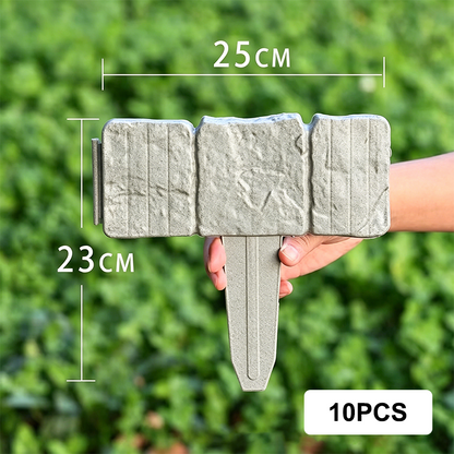 Imitation Stone Garden Fence - DIY Garden Edging Border