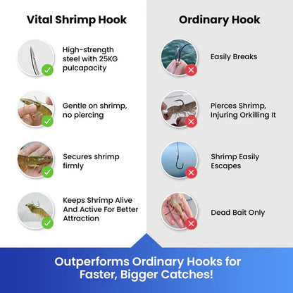 Eettsy Luminous Live Shrimp Hooks