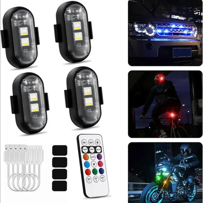 RGB Led Aircraft Strobe Light（Remote Wireless ）