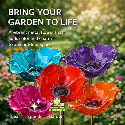 💖🎁2026 Mother's Day Gifts 50% Off--🎁Handmade Metal Flower Garden Stake🐦