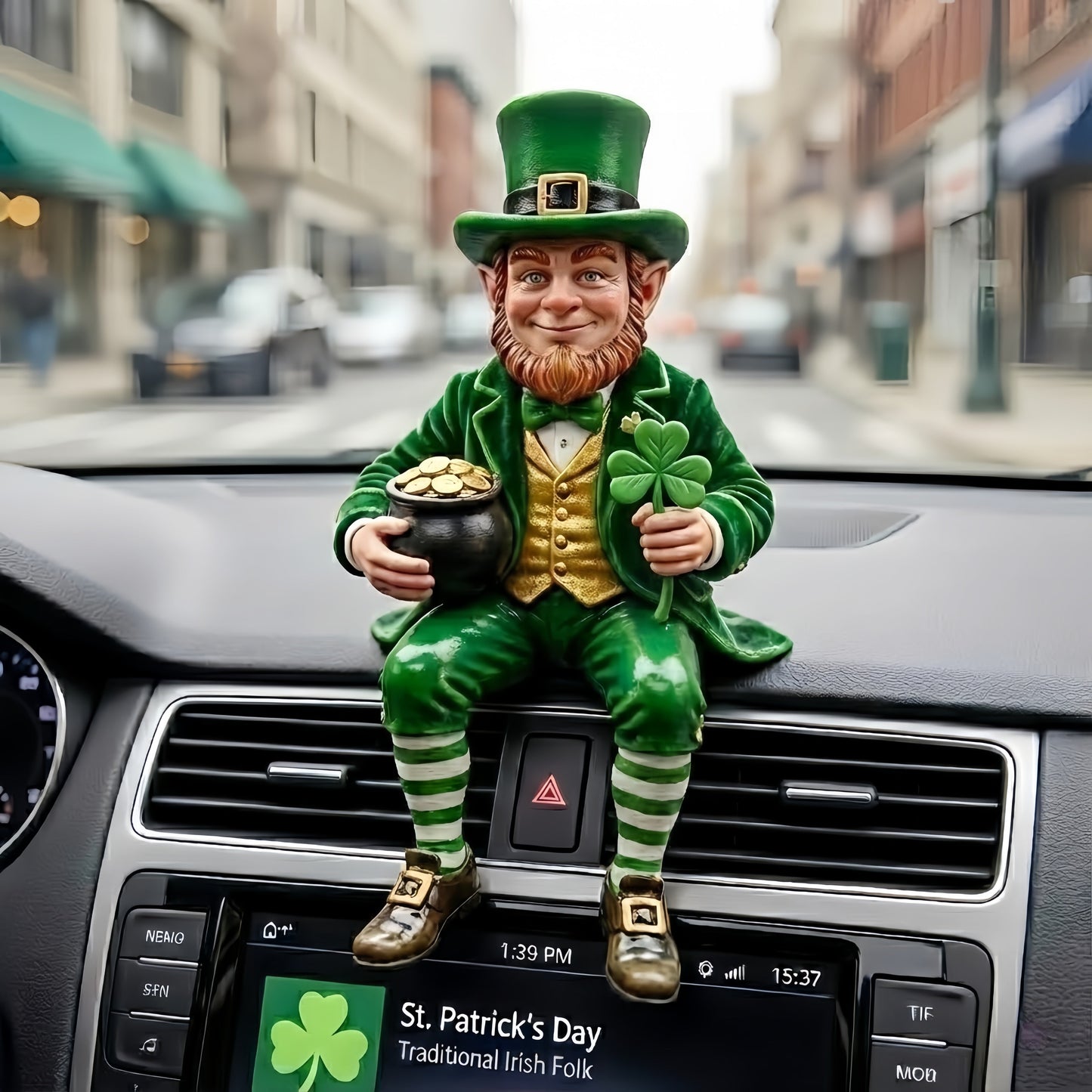 🔥Hot Sale 60% OFF -🍀St. Patrick’s Day Leprechaun Decorative Figurine🍺 Serene Desk Companion