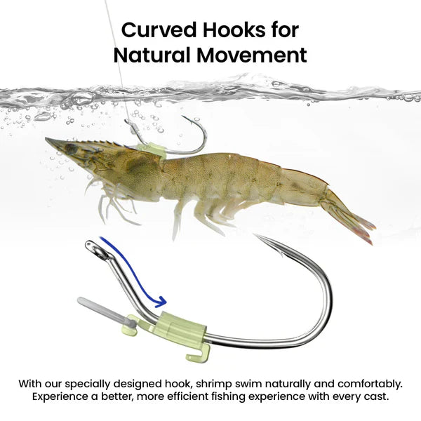 Eettsy Luminous Live Shrimp Hooks