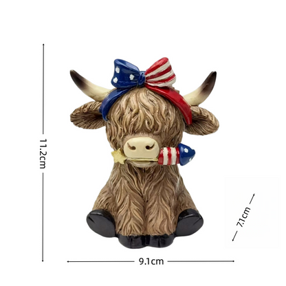 🎄Highland Cow Holiday Series – Fun Resin Figurine for Every Celebration!