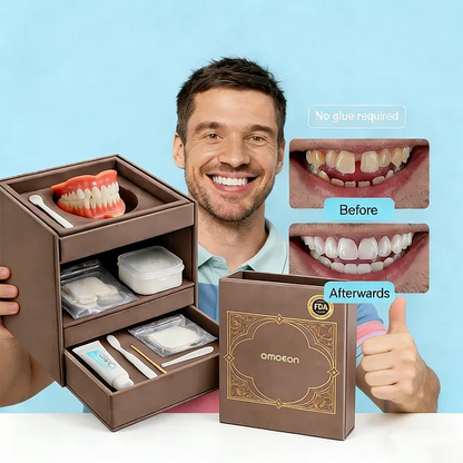 🔥🔥Ends Today: 70% OFF!🦷 Omoeon™Custom-Fit Full Functional Dentures Make you more confident
