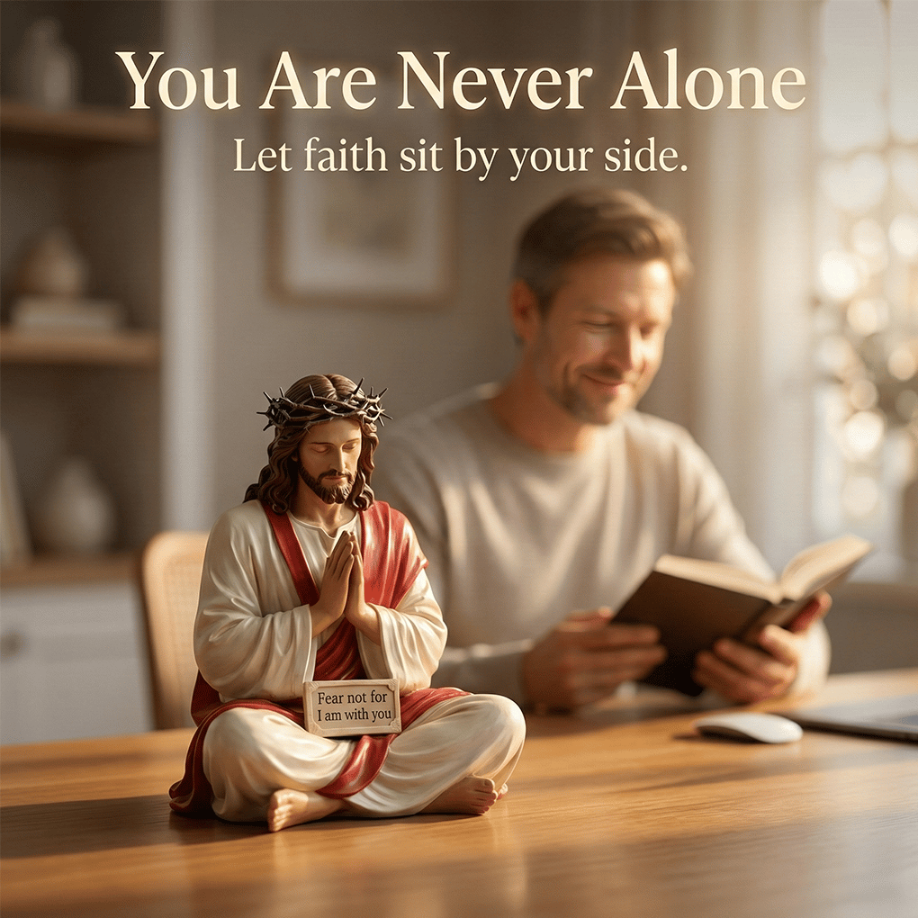 🔥Hot Sale 49% OFF -✝️Peaceful Desk Companions ✨ Handcrafted Jesus & Virgin Mary Figurines
