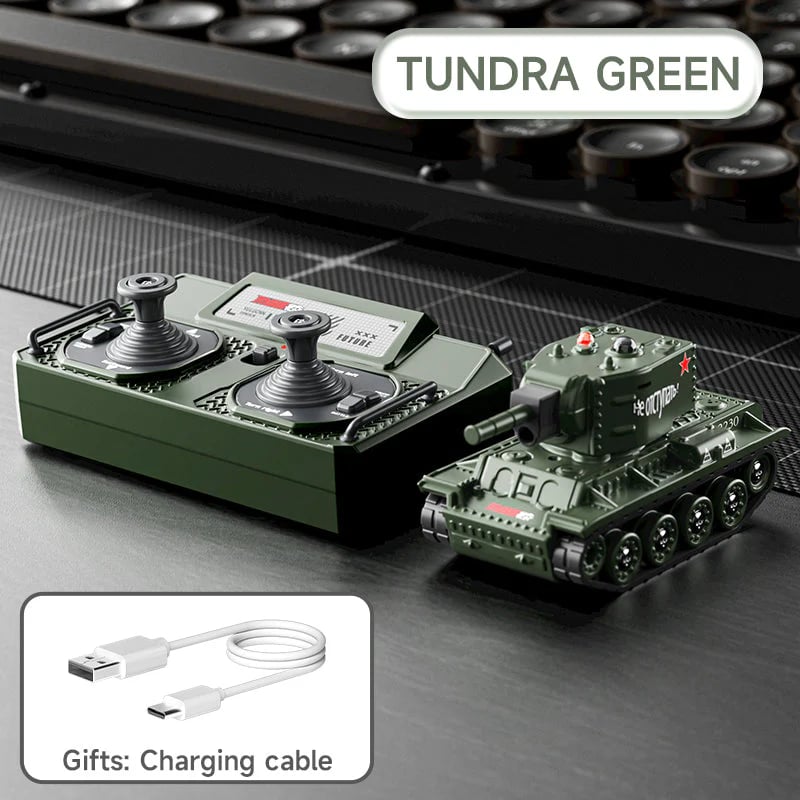 🎁Hot Sale 49% Off  -Mini RC Battle Tank with Infrared Combat & Rotating Turret