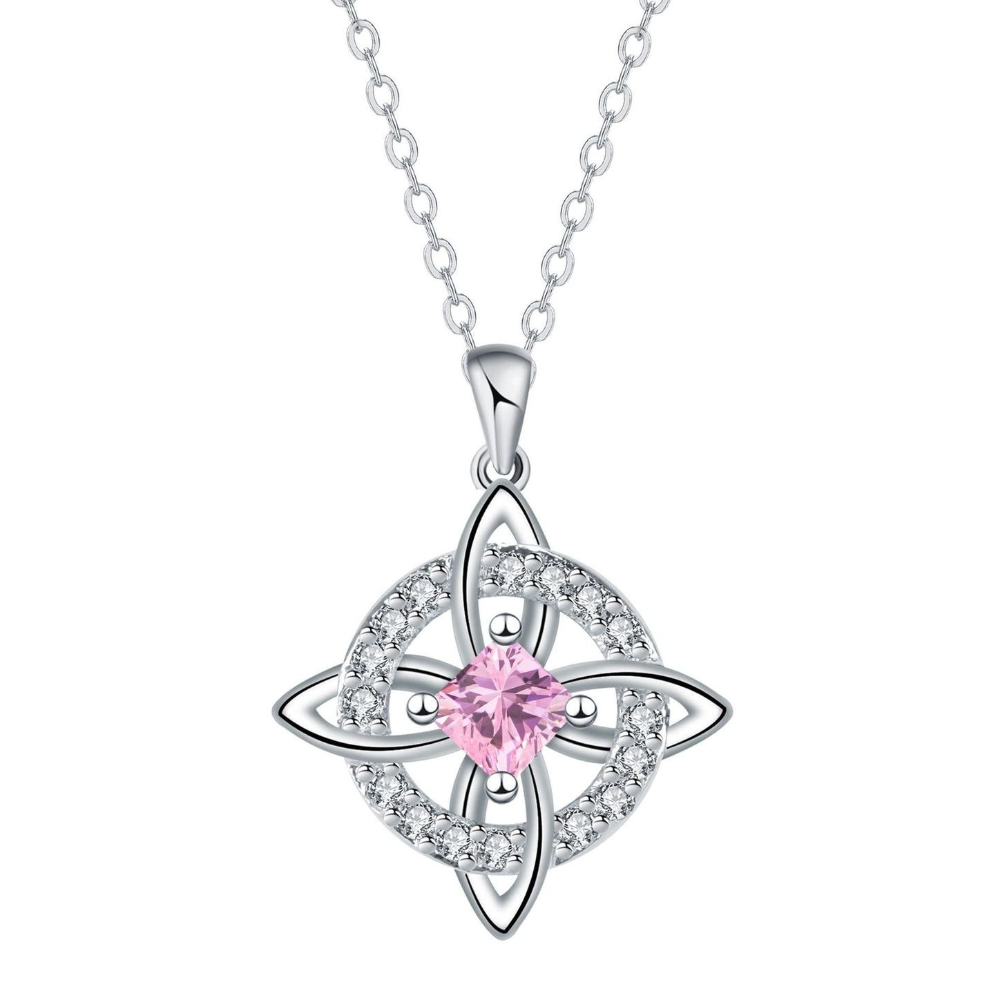 ✨ Mystical Birthstone Witches Knot Necklace