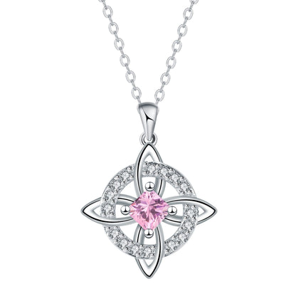 ✨ Mystical Birthstone Witches Knot Necklace