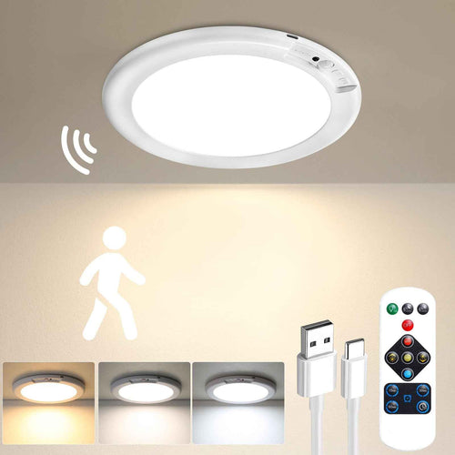 🔥💡Motion Sensor Ceiling Light: 30-Second Install. 60-Day Battery. No Electrician