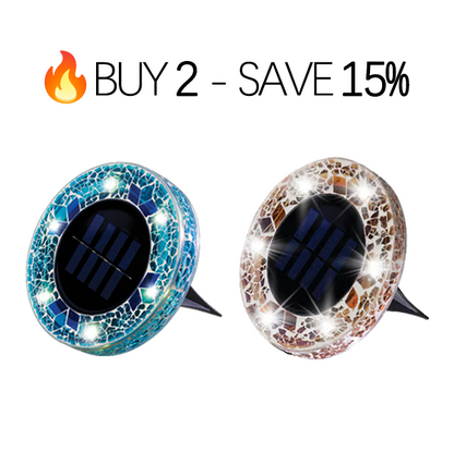🔅Solar Outdoor Mosaic Disk Lights