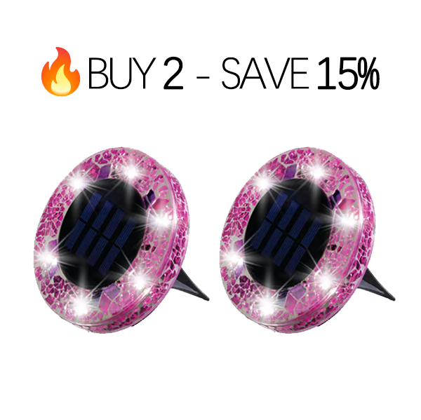 🔅Solar Outdoor Mosaic Disk Lights