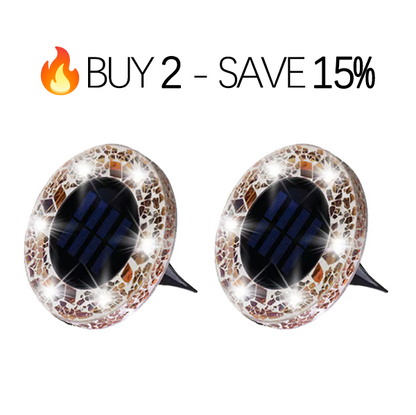 🔅Solar Outdoor Mosaic Disk Lights