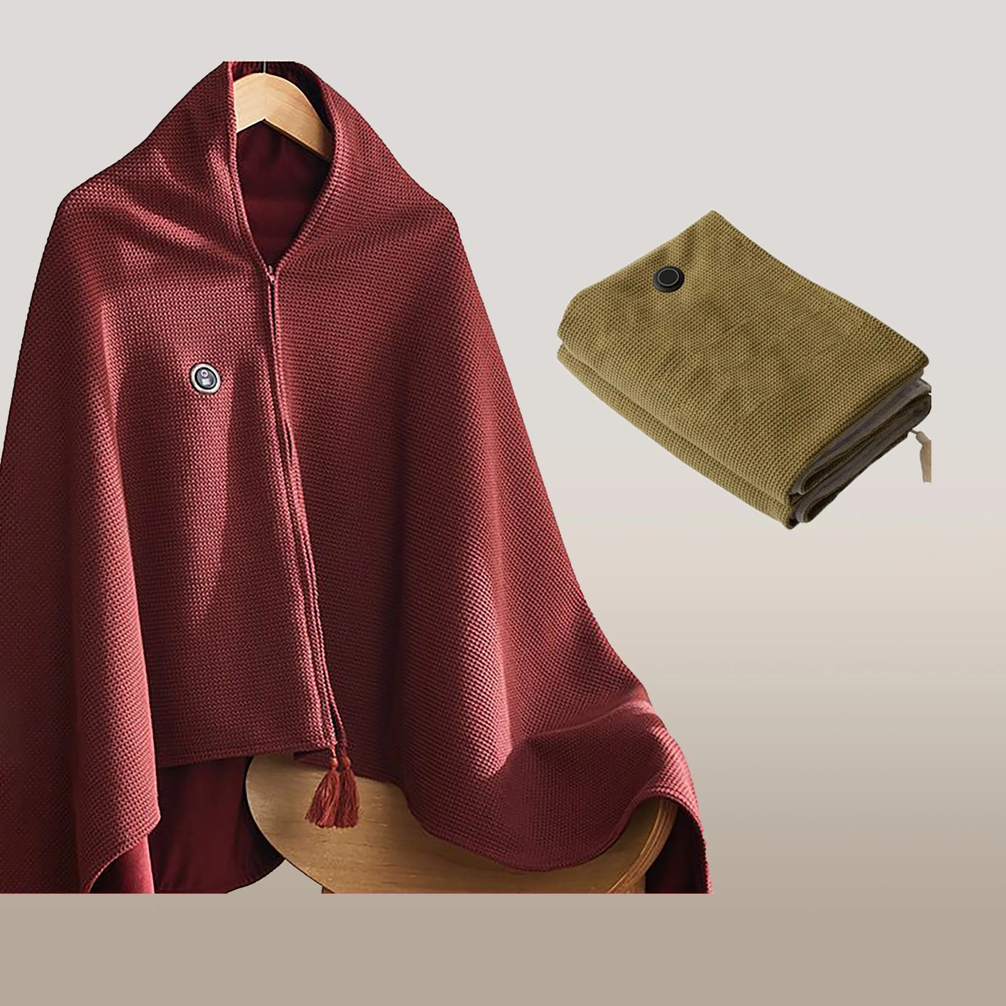 🎅Best Winter Gifts 🔥Favorite Portable Heated Shawl (Buy 2 Free Shipping)