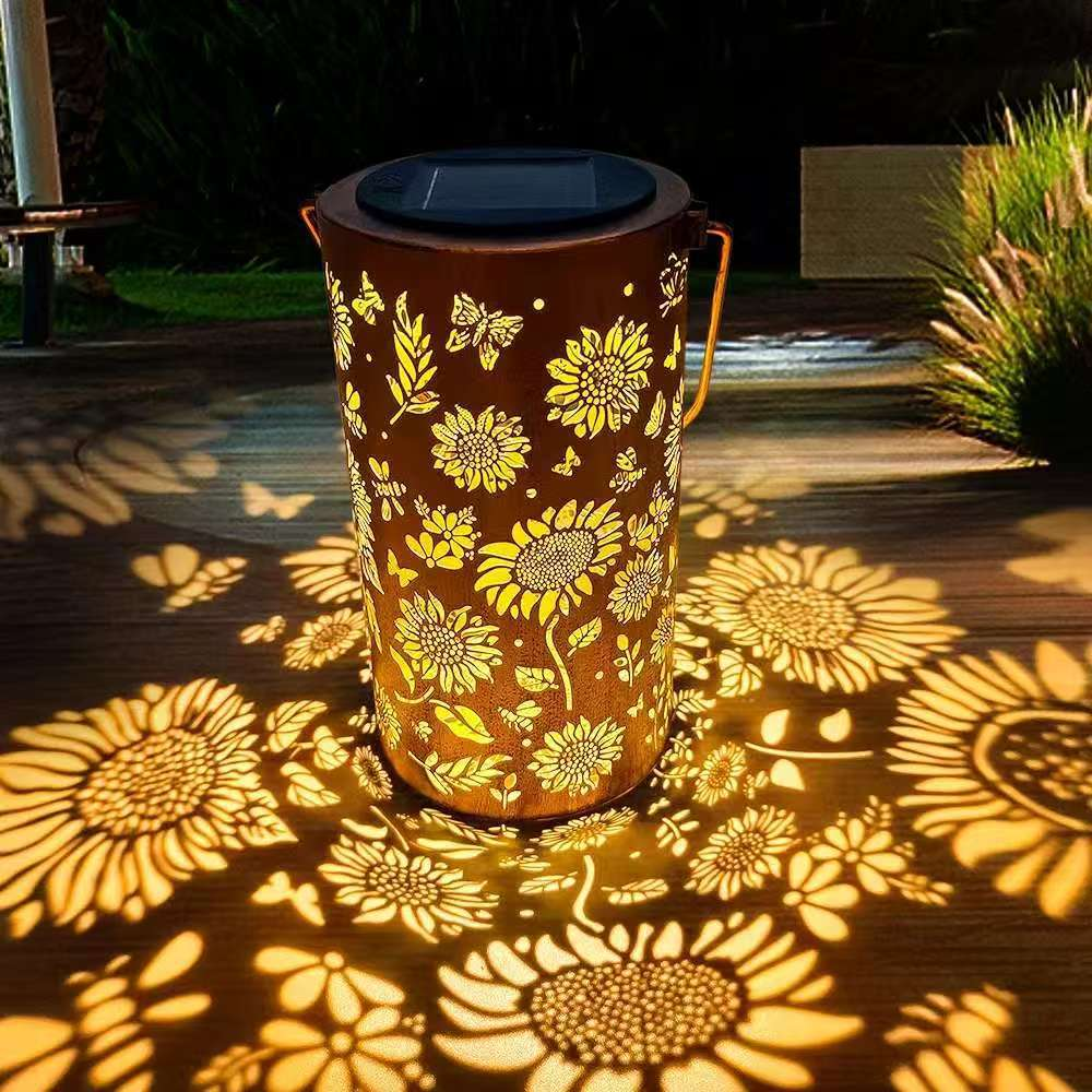 🔥Hot Sale 49% OFF🔥 -✨Colorful Sunflower Glow Solar Garden Lantern