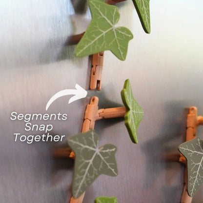 3D Printed Magnetic Ivy Faux Plant Fridge Magnet